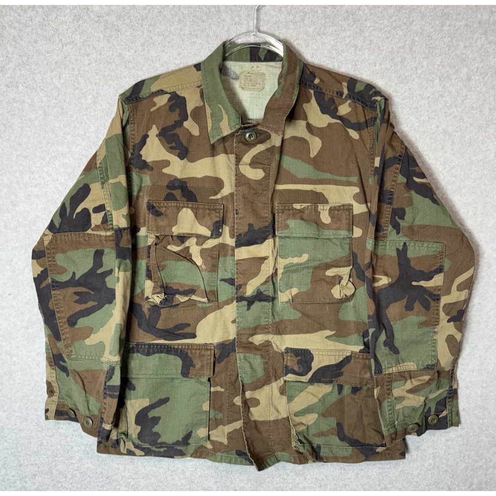 US Military Woodland Camo BDU Jacket Mens Small Short Camouflage Field Army